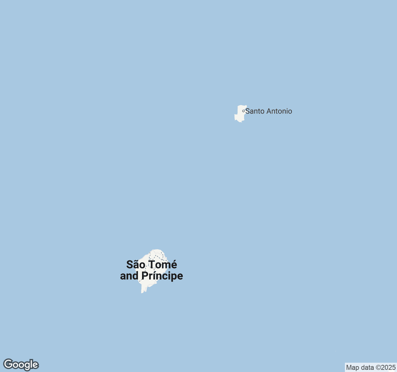 Map of São Tomé and Príncipe
