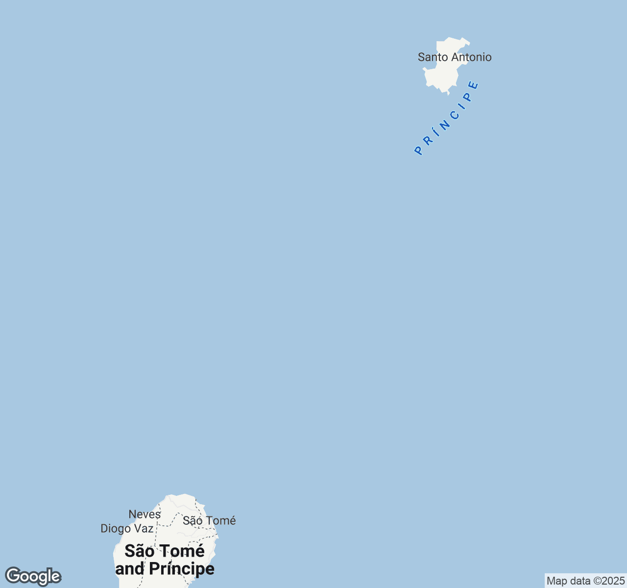 Map of São Tomé and Príncipe